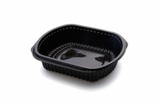 1000 CC Microwave container PP, Black
