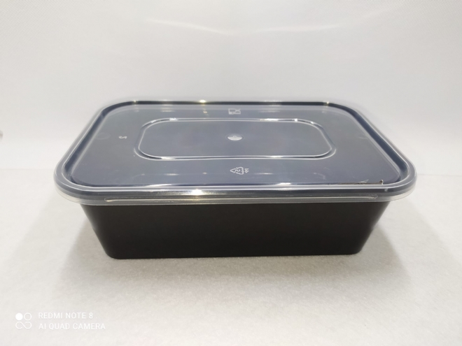 650 Cc Food Container Dispo Plastic