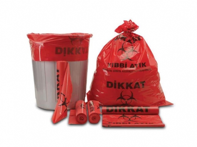 Medical Waste Printed Garbage Bag