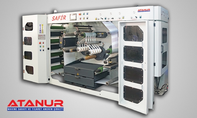 PACKING TAPE FLEXO PRINTING MACHINE