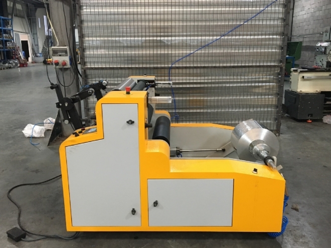 Stretch Film-Aluminium Foil rewinding