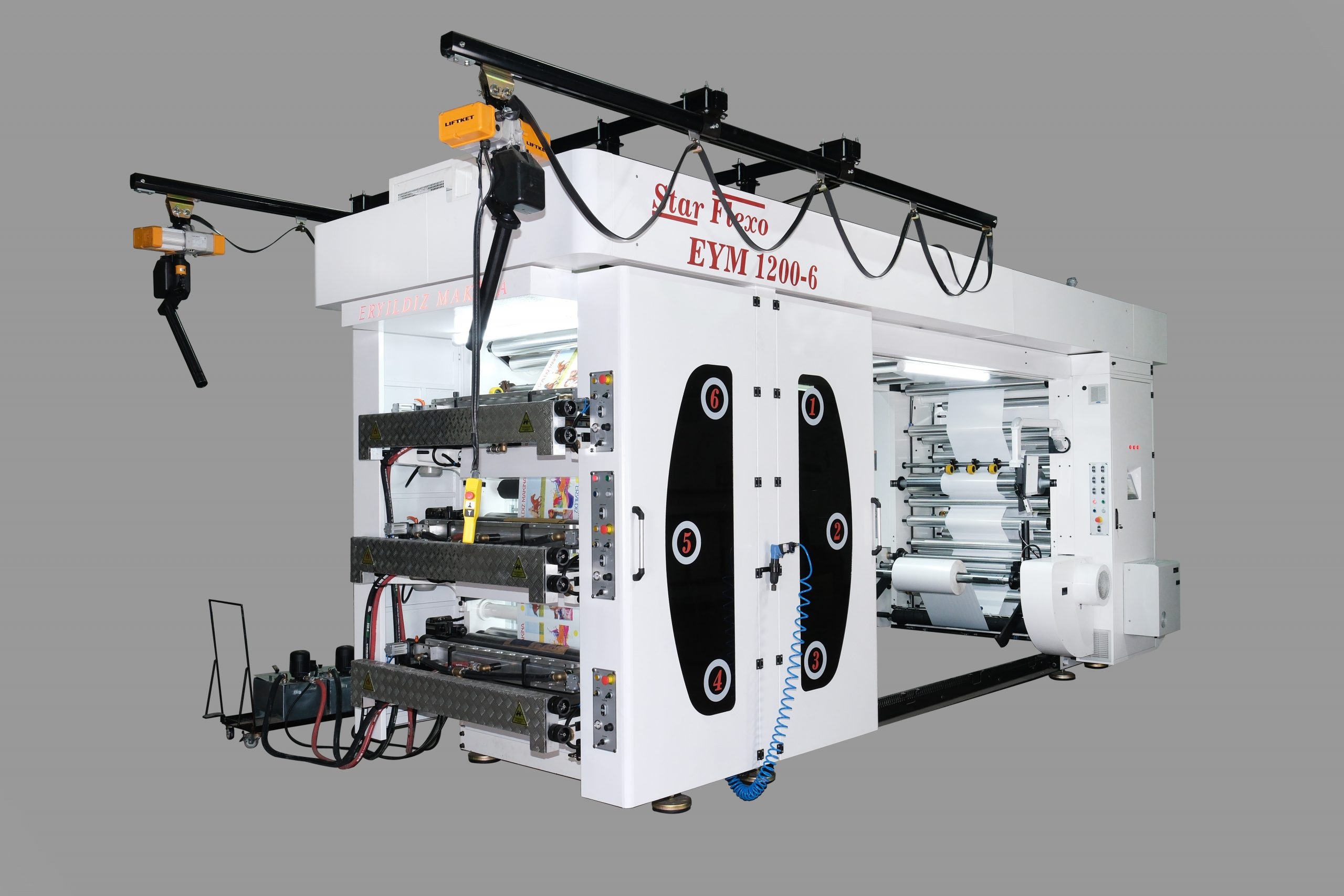 EYM-6 Color Stack Type Flexo Printing Machine