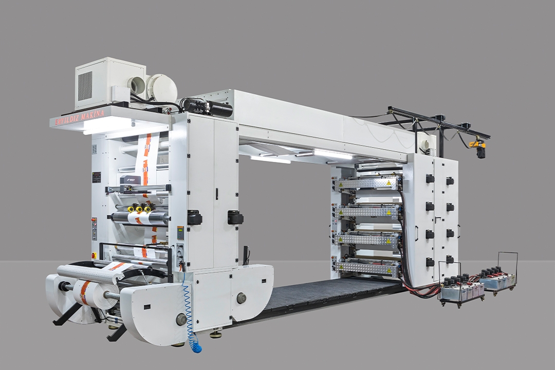 EYM-8 color stack type flexo printing machine