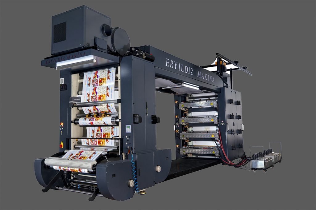 EYM-8 color stack type flexo printing machine